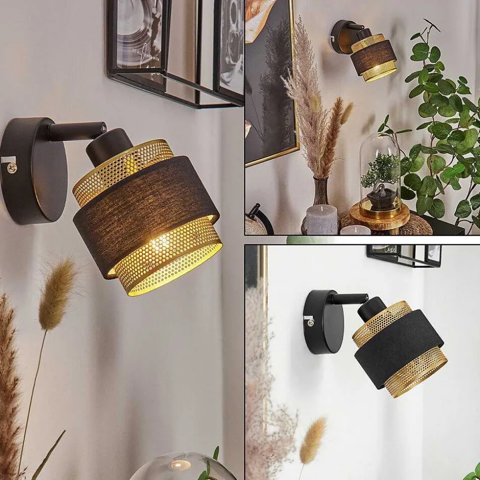 Applique Murale Regueira Noir, 1 Lumiere