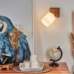 Applique Murale Tercier Argent Oxyde, Ecru, 1 Lumiere