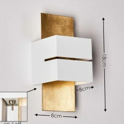 Applique Murale Tora Or, 1 Lumiere