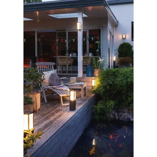 Borne Lumineuse Philips Hue Ambiance White & Color Impress Led Noir, 1 Lumiere, Changeur De Couleurs