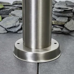 Borne Lumineuse Sessa Nickel Mat, 1 Lumiere