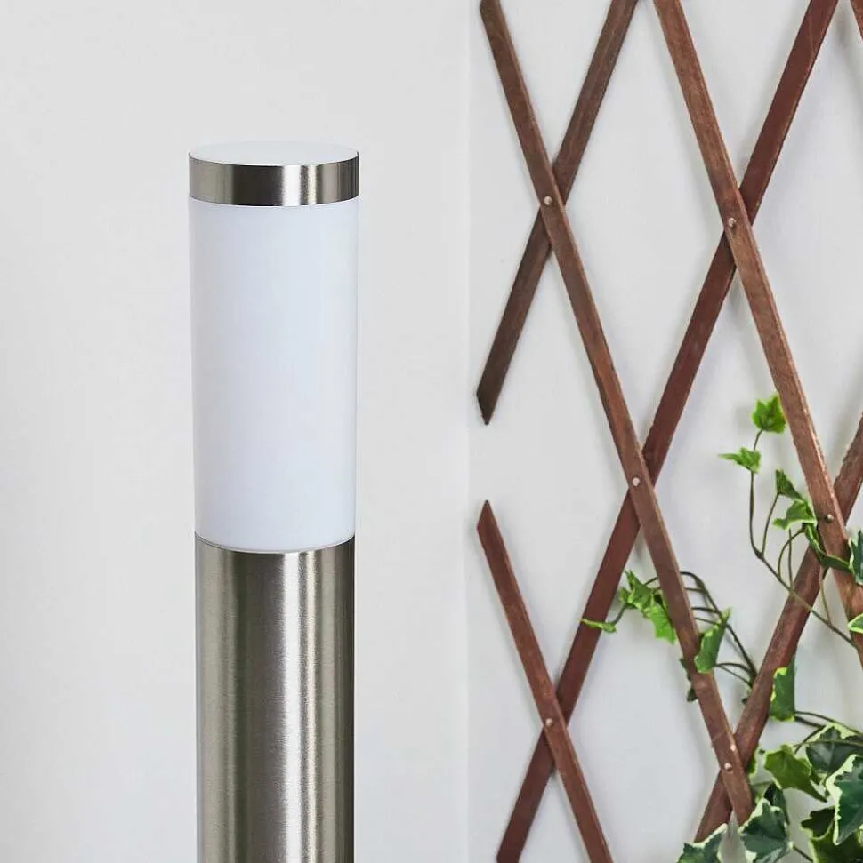 Borne Lumineuse Sessa Nickel Mat, 1 Lumiere