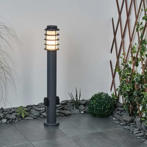 Borne Lumineuse Tunes Anthracite, 1 Lumiere