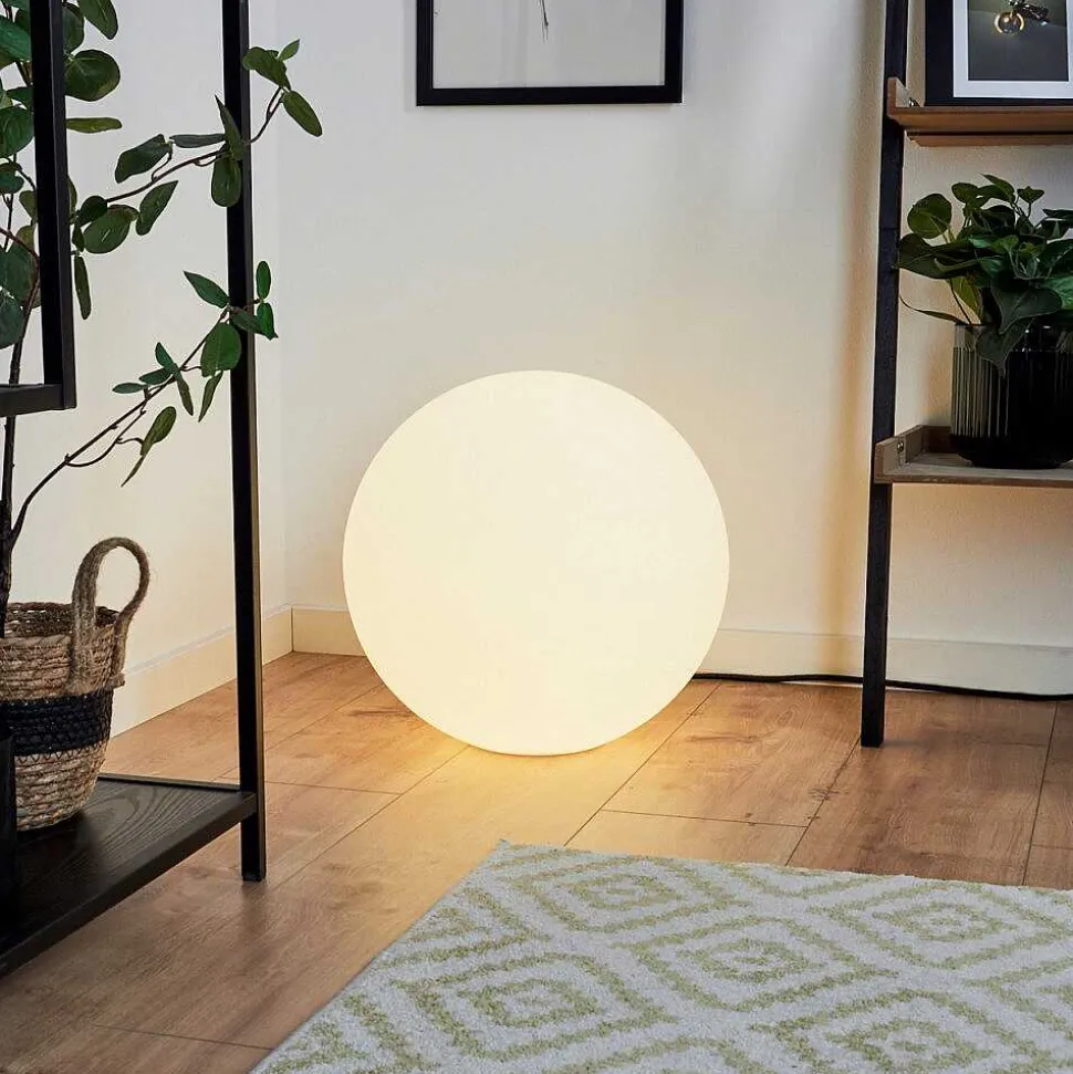 Boule Lumineuse Idual Diana Led Nickel Mat, 1 Lumiere, Telecommandes, Changeur De Couleurs