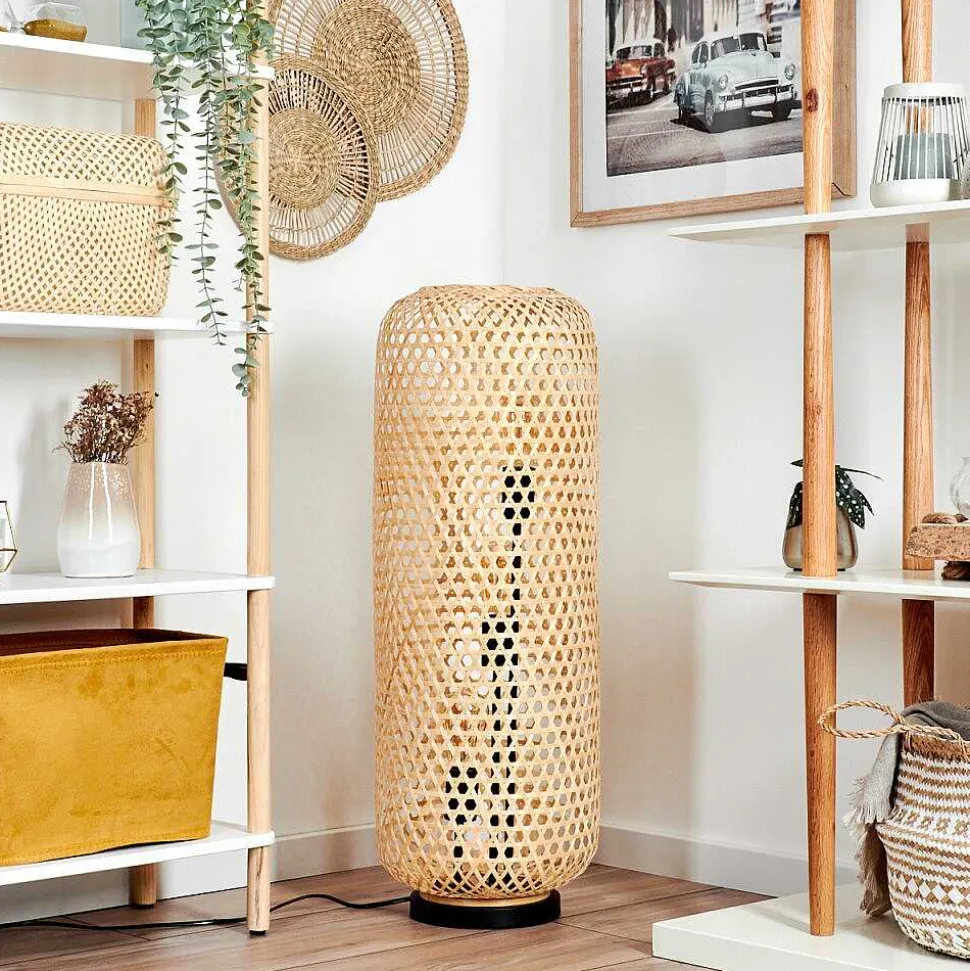 Lampadaire Bauro Ecru, Noir, 3 Lumieres