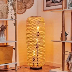 Lampadaire Bauro Ecru, Noir, 3 Lumieres