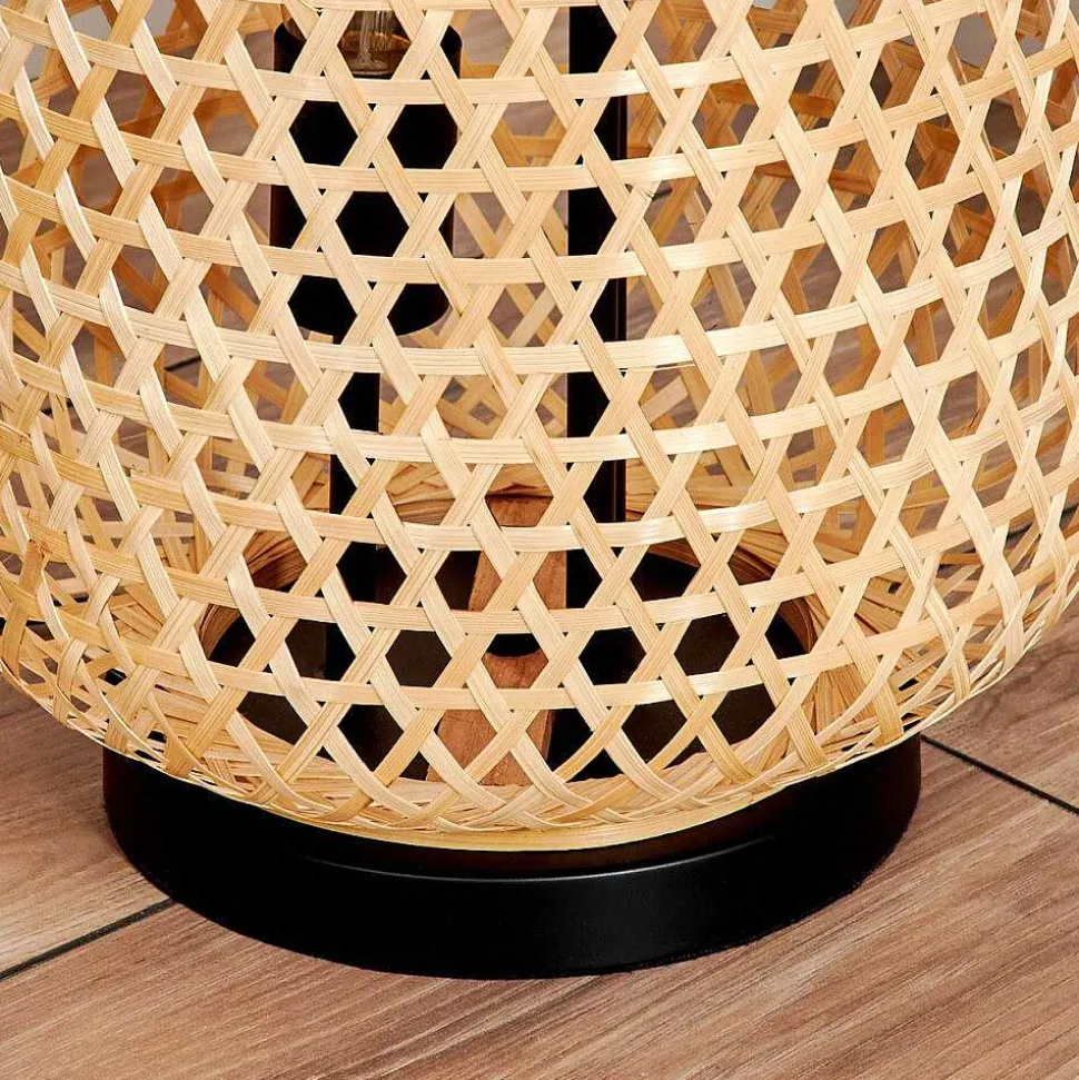 Lampadaire Bauro Ecru, Noir, 3 Lumieres