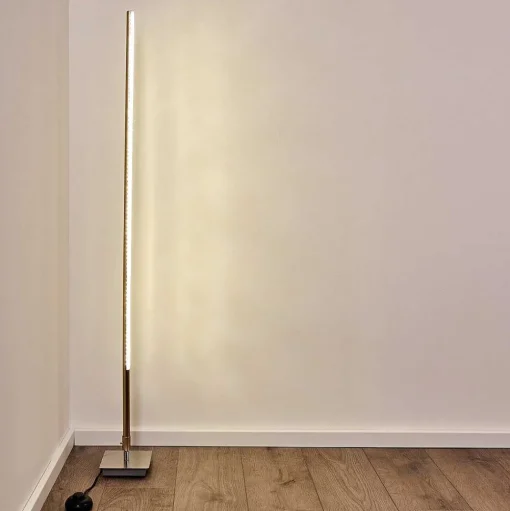 Lampadaire Lovrup Led Acier Inoxydable, 1 Lumiere