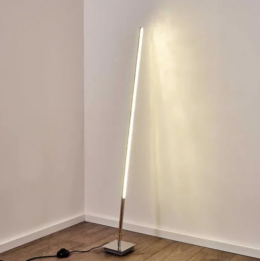 Lampadaire Lovrup Led Acier Inoxydable, 1 Lumiere