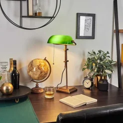 Lampe De Banquier Ragaz Bronze, 1 Lumiere