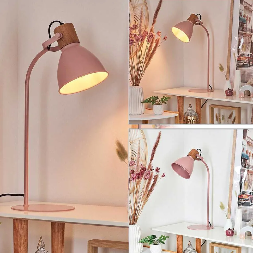 Lampe De Table Chipou Rose, Rose, 1 Lumiere