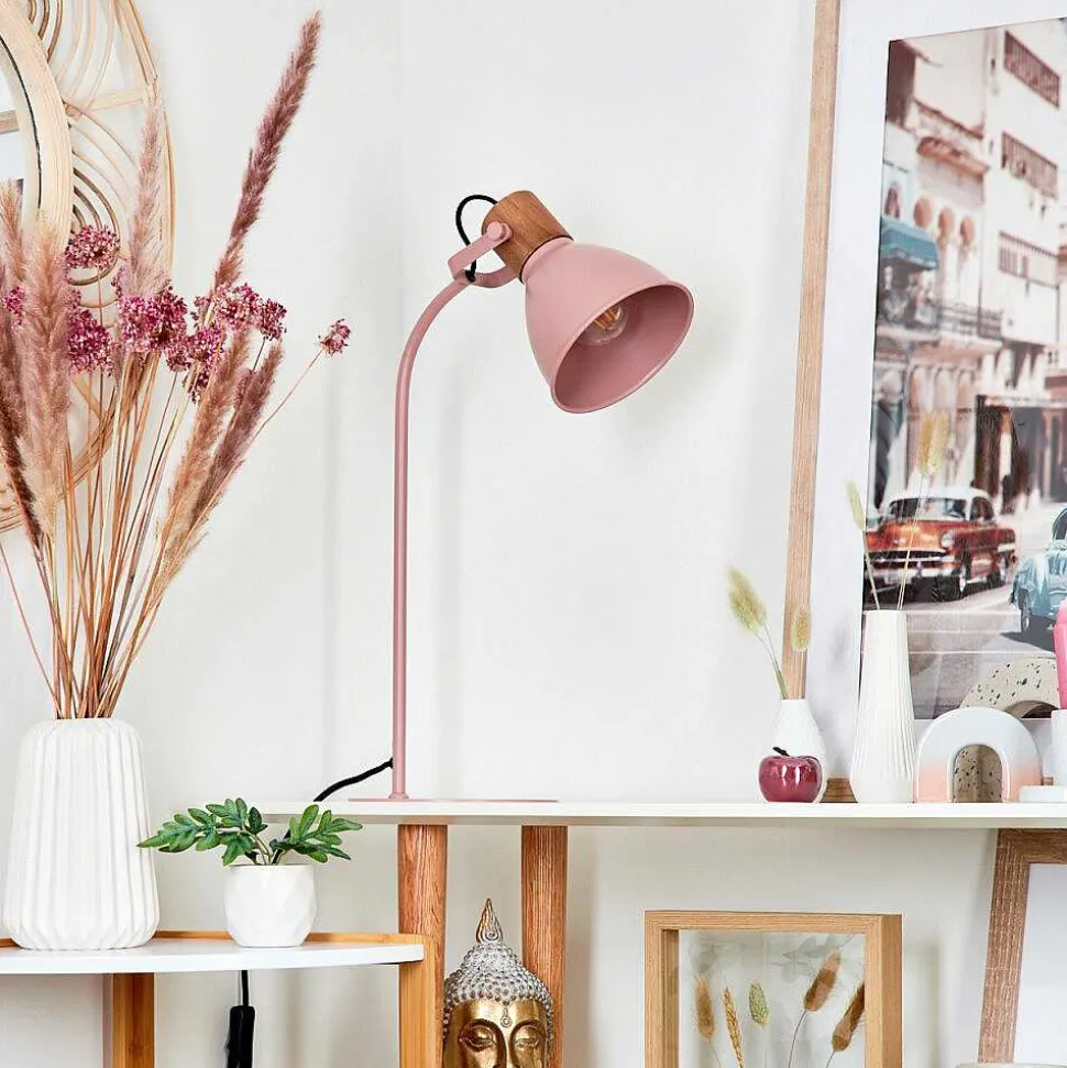 Lampe De Table Chipou Rose, Rose, 1 Lumiere