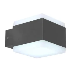 Lampe D'Exterieur Globo Slice Led Anthracite, 1 Lumiere, Changeur De Couleurs