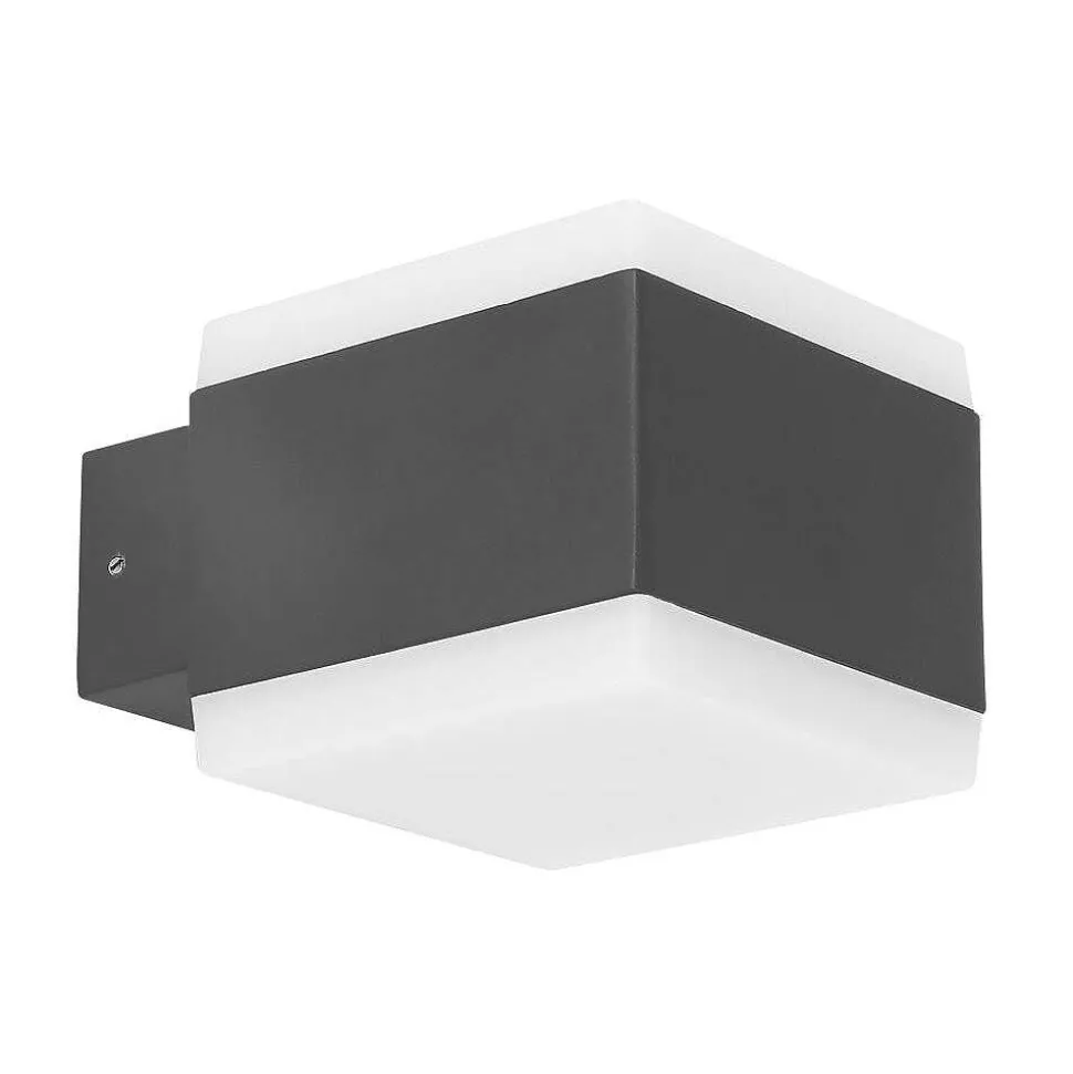 Lampe D'Exterieur Globo Slice Led Anthracite, 1 Lumiere, Changeur De Couleurs