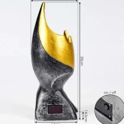 Lampe Solaire Kolo Led Or, Gris, Noir, 1 Lumiere