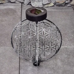 Lampe Solaire Mesan Led Noir, Argente, 1 Lumiere