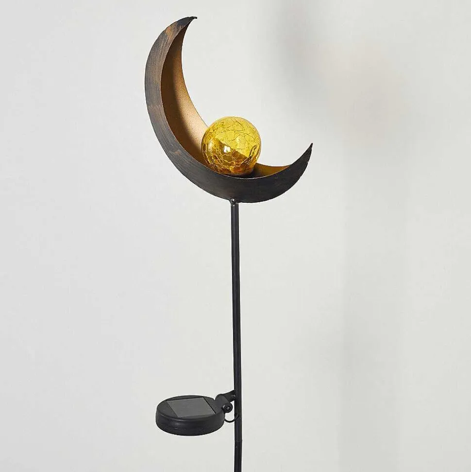 Lampe Solaire Rovinj Led Cuivre, Noir, 1 Lumiere