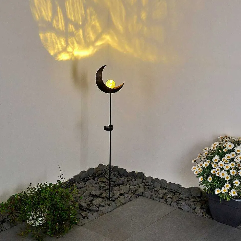 Lampe Solaire Rovinj Led Cuivre, Noir, 1 Lumiere