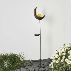 Lampe Solaire Rovinj Led Cuivre, Noir, 1 Lumiere