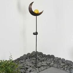 Lampe Solaire Rovinj Led Cuivre, Noir, 1 Lumiere