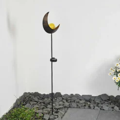 Lampe Solaire Rovinj Led Cuivre, Noir, 1 Lumiere