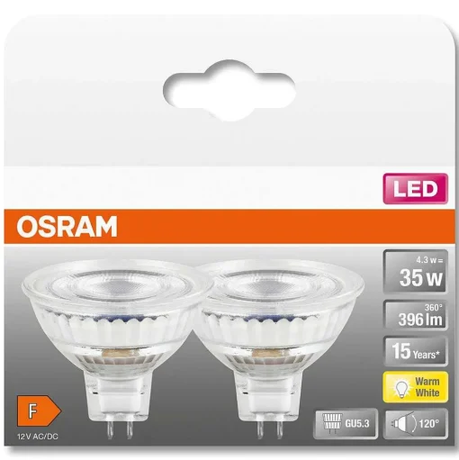 Osram 2 Setled Star Gu5.3 4,3 Watt 2700 Kelvin 396 Lumen