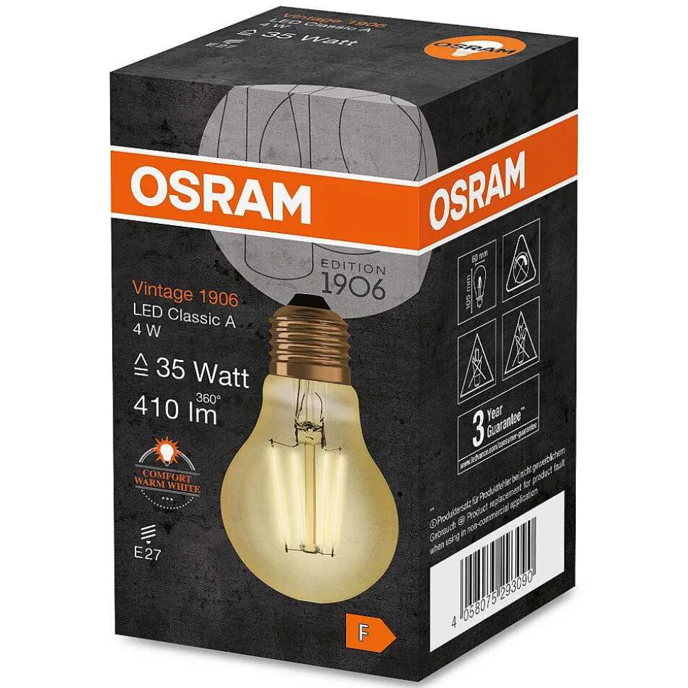 Osram Vintage 1906® Led E27 4 Watt 2400 Kelvin 410 Lumen
