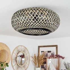 Plafonnier Alavi Noir, 1 Lumiere