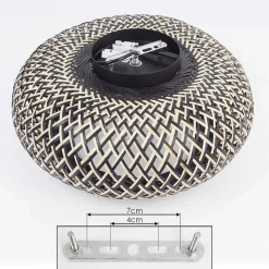 Plafonnier Alavi Noir, 1 Lumiere