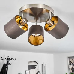 Plafonnier Alsen Nickel Mat, 3 Lumieres