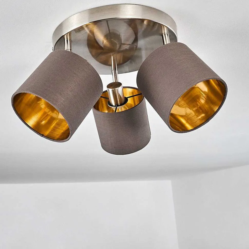 Plafonnier Alsen Nickel Mat, 3 Lumieres