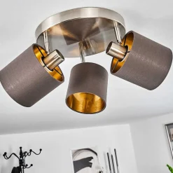 Plafonnier Alsen Nickel Mat, 3 Lumieres