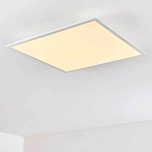 Plafonnier Antria Led Blanc, 1 Lumiere, Telecommandes, Changeur De Couleurs