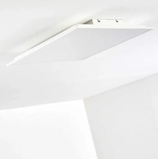 Plafonnier Antria Led Blanc, 1 Lumiere, Telecommandes, Changeur De Couleurs