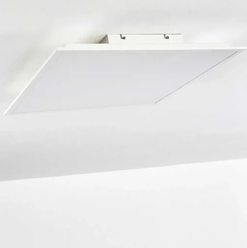 Plafonnier Antria Led Blanc, 1 Lumiere, Telecommandes, Changeur De Couleurs