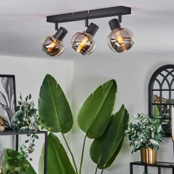 Plafonnier Cevio Noir, 3 Lumieres