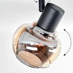 Plafonnier Cevio Noir, 3 Lumieres