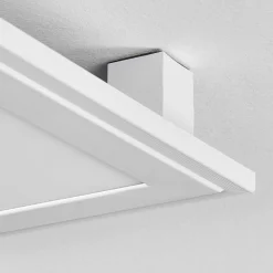 Plafonnier Crum Led Blanc, 1 Lumiere, Telecommandes