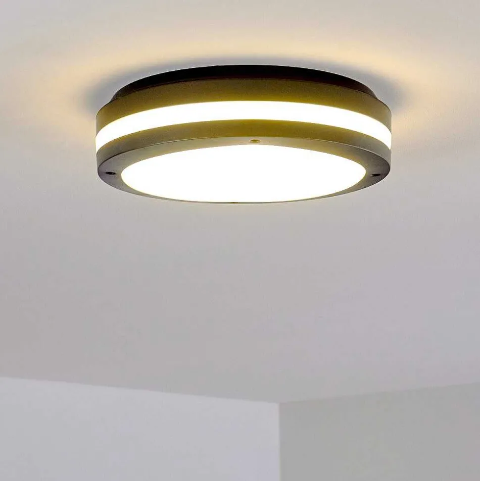 Plafonnier Exterieur Wollongong Led Anthracite, 1 Lumiere