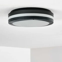 Plafonnier Exterieur Wollongong Led Anthracite, 1 Lumiere