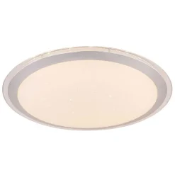 Plafonnier Globo Carry Led Blanc, 1 Lumiere, Telecommandes, Changeur De Couleurs