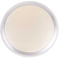 Plafonnier Globo Carry Led Blanc, 1 Lumiere, Telecommandes, Changeur De Couleurs