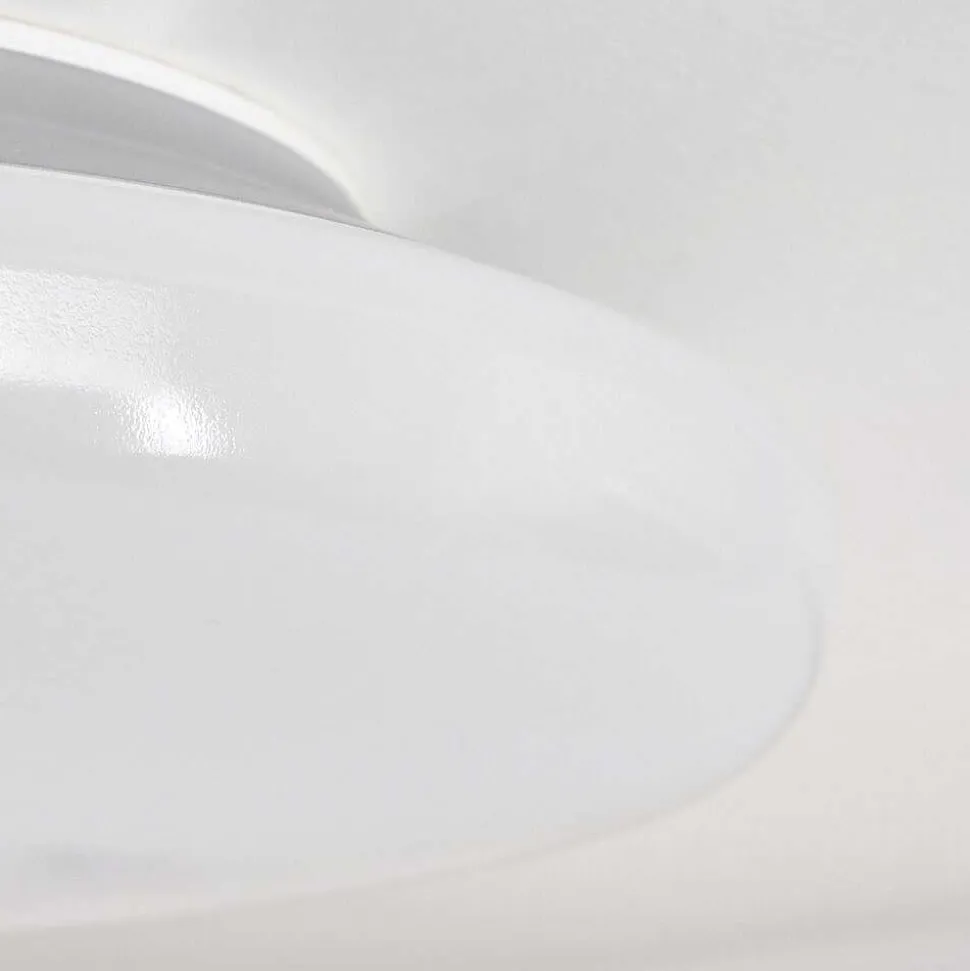 Plafonnier Idual Chloe Led Argente, Blanc, 1 Lumiere, Telecommandes, Changeur De Couleurs