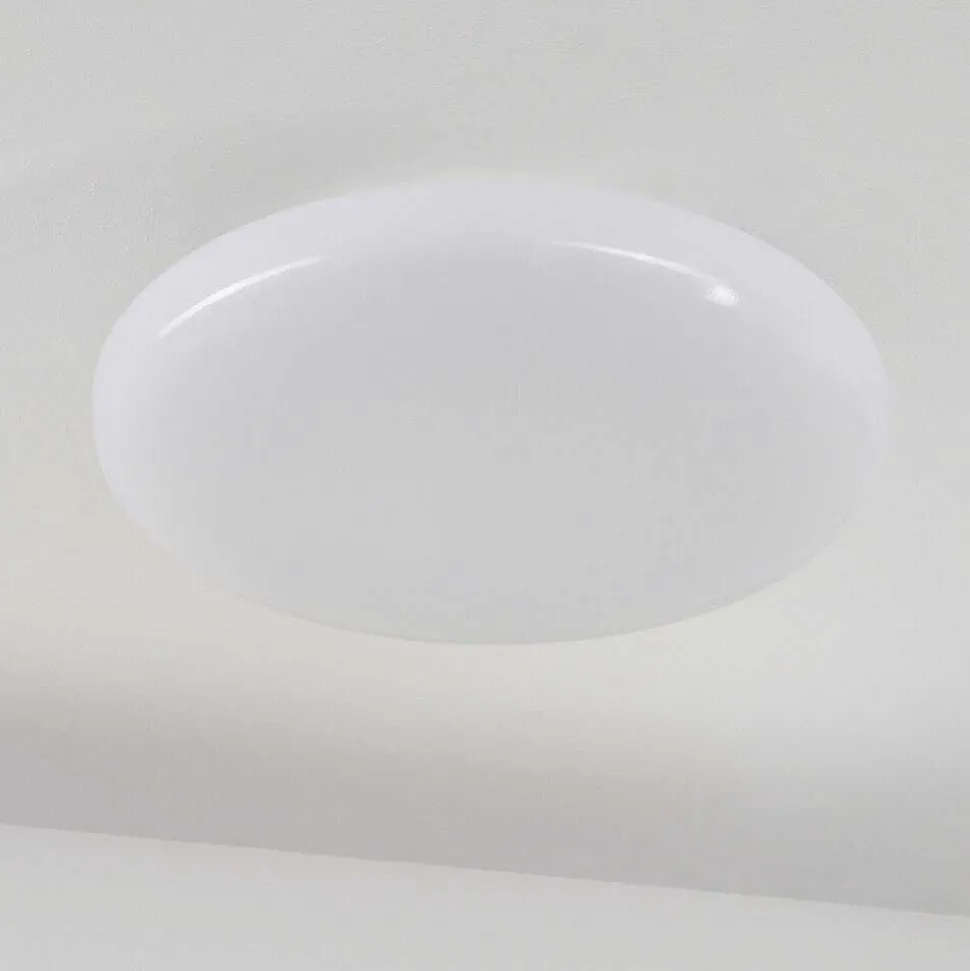 Plafonnier Idual Chloe Led Argente, Blanc, 1 Lumiere, Telecommandes, Changeur De Couleurs