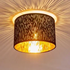 Plafonnier Liared Nickel Mat, 1 Lumiere