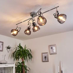 Plafonnier Lulea Chrome, 5 Lumieres