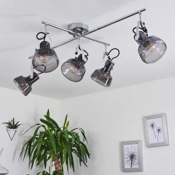 Plafonnier Lulea Chrome, 5 Lumieres