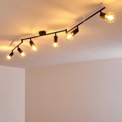 Plafonnier Maidford Noir, 6 Lumieres