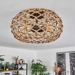 Plafonnier Mulstrand Ecru, Noir, 3 Lumieres