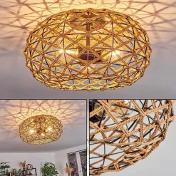 Plafonnier Mulstrand Ecru, Noir, 3 Lumieres